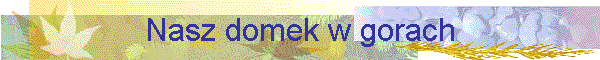 Nasz domek w gorach
